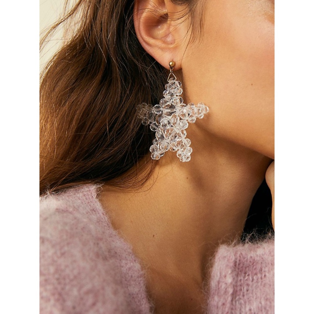 Dangle star earrings